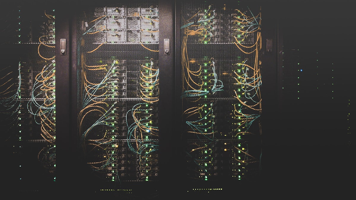 Abstract network of connected data nodes representing cryptographic hash chain integrity
